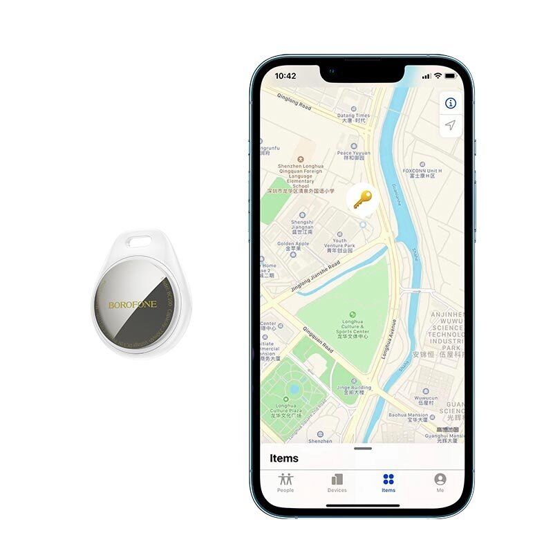 GPS-трекер Borofone BC100 білий GPS-трекер Borofone BC100 білий