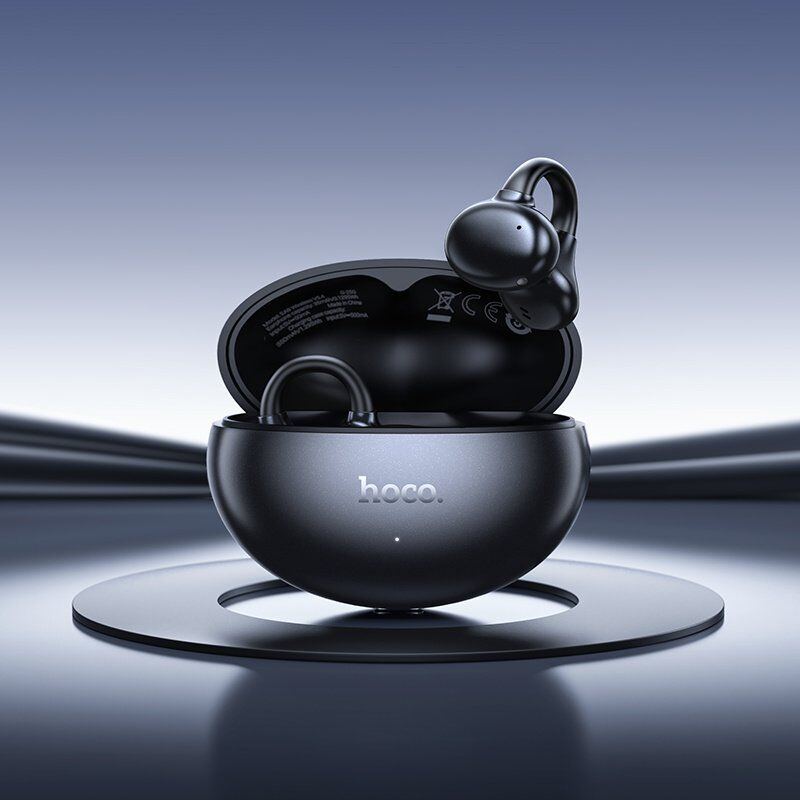 Бездротові навушники HOCO EA8 Warm sound true wireless BT headset(App), metal gray