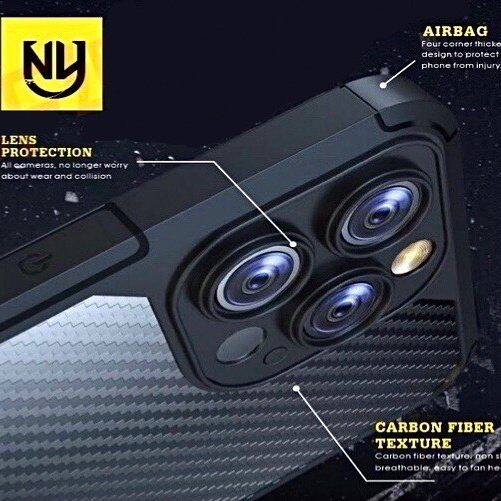 Силіконова протиударна карбонова накладка APPLE IPHONE XS MAX