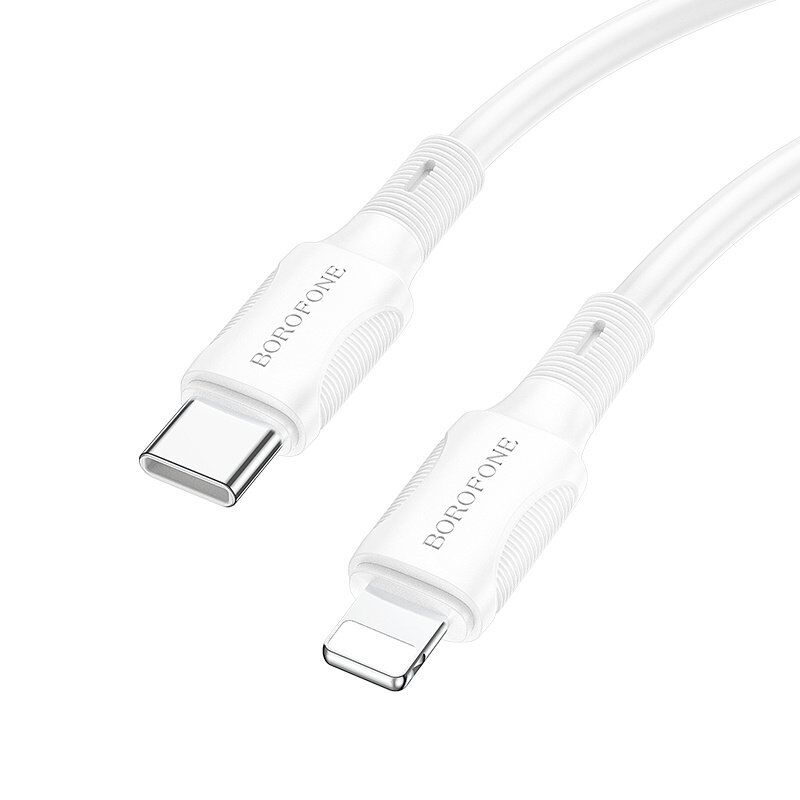 USB-C кабель BOROFONE BX80 PD 20W charging data Type-C - Lightning 1 метр бiлий USB-C кабель BOROFONE BX80 PD 20W charging data Type-C - Lightning 1 метр бiлий