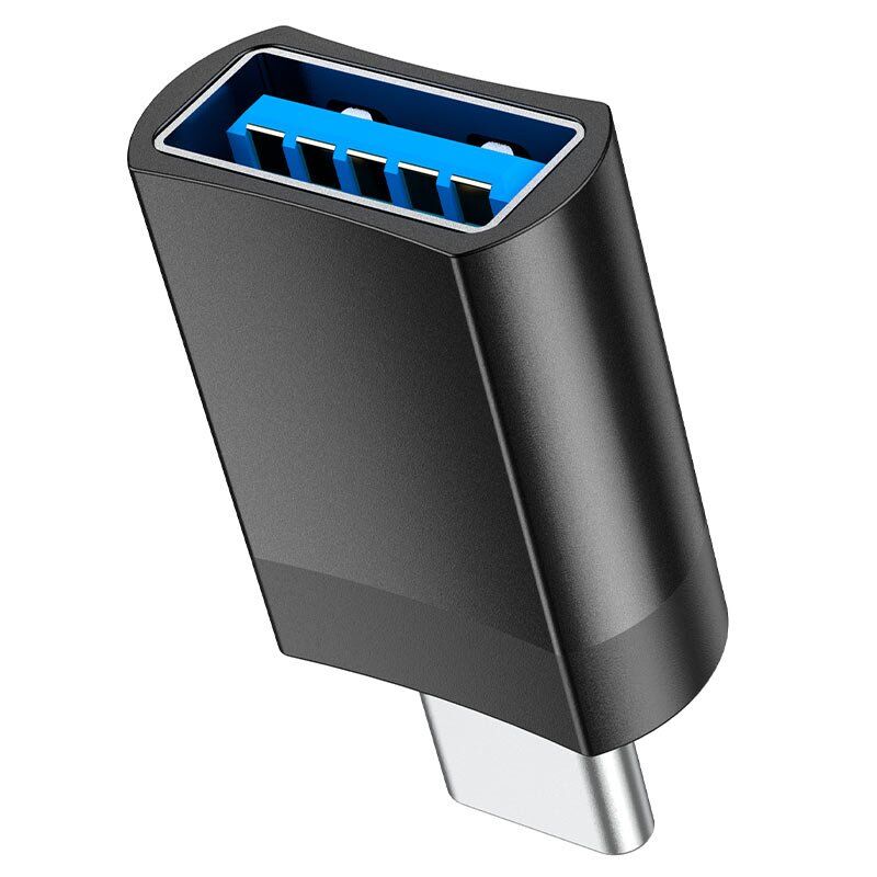 Адаптер HOCO UA17 OTG Type-C (папа) - USB 3.0 (мама), чорний Адаптер HOCO UA17 OTG Type-C (папа) - USB 3.0 (мама), чорний