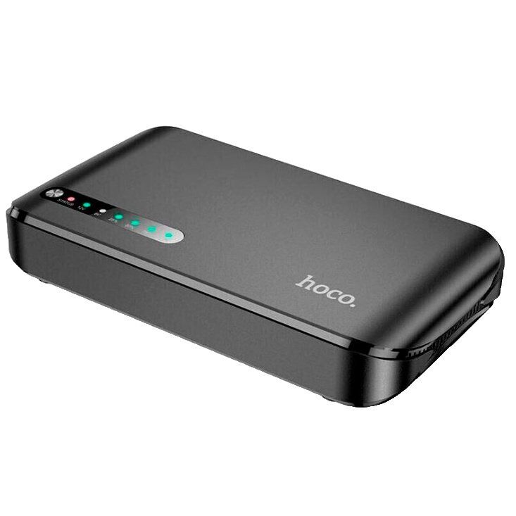 ДБЖ для роутера HOCO DB62 UPS + POWERBANK 20000mah 9V/12V + USB 5V + TYPE-C 1A, ЧОРНИЙ ДБЖ для роутера HOCO DB62 UPS + POWERBANK 20000mah 9V/12V + USB 5V + TYPE-C 1A, ЧОРНИЙ