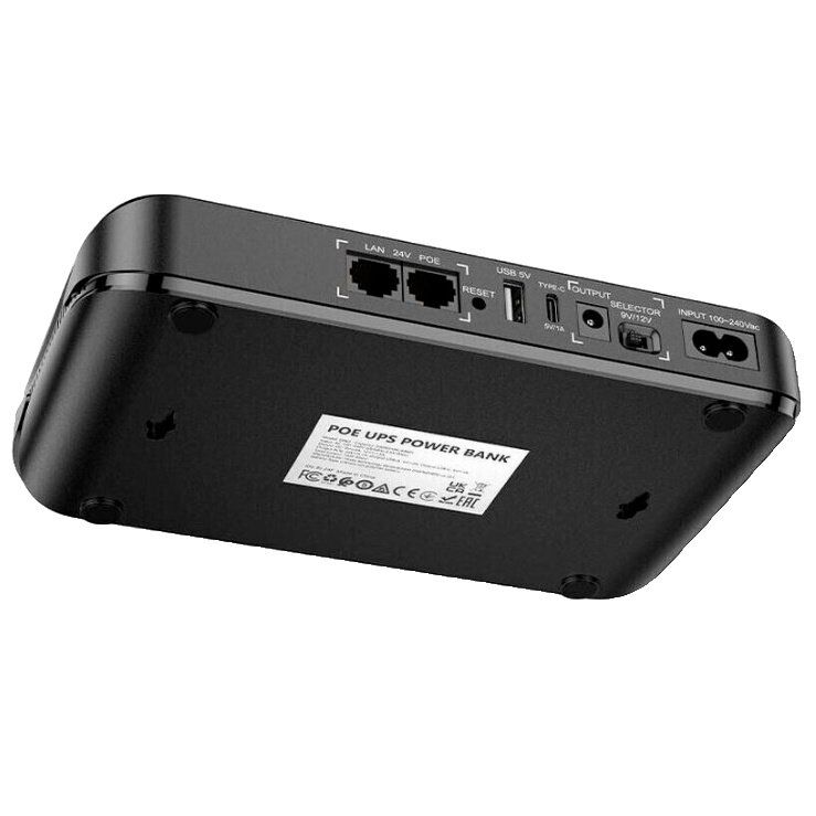 ДБЖ для роутера HOCO DB62 UPS + POWERBANK 20000mah 9V/12V + USB 5V + TYPE-C 1A, ЧОРНИЙ ДБЖ для роутера HOCO DB62 UPS + POWERBANK 20000mah 9V/12V + USB 5V + TYPE-C 1A, ЧОРНИЙ