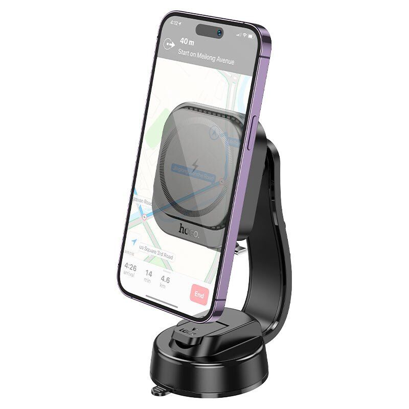 Автомобільний тримач HOCO HW24 бездротова зарядка