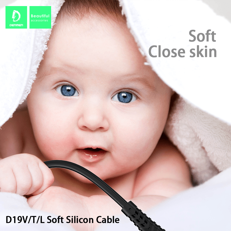 Кабель USB Denmen D19L SILICONE USB - Lightning (2.4A) 1 метр Кабель USB Denmen D19L SILICONE USB - Lightning (2.4A) 1 метр