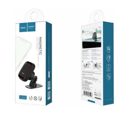 Автомобільний тримач HOCO CA24 магнітний, чорний Автомобільний тримач HOCO CA24 магнітний, чорний