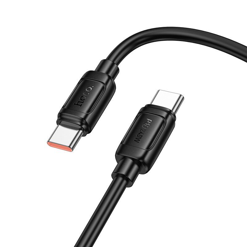 USB-C кабель HOCO X115 Type-C - Type-C 240W, 1 метр, чорний