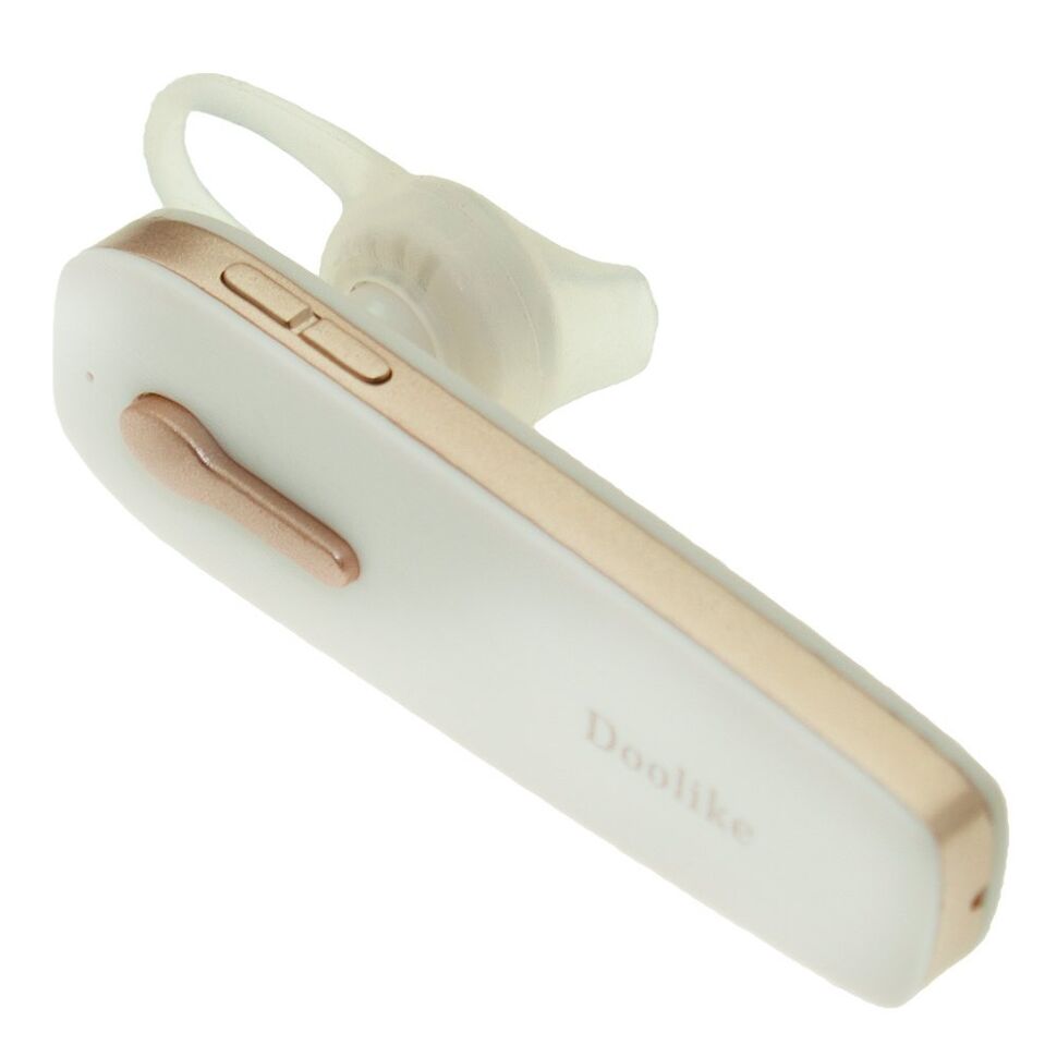 Бездротова Bluetooth гарнітура Doolike FX-30 БІЛО-ЗОЛОТИЙ