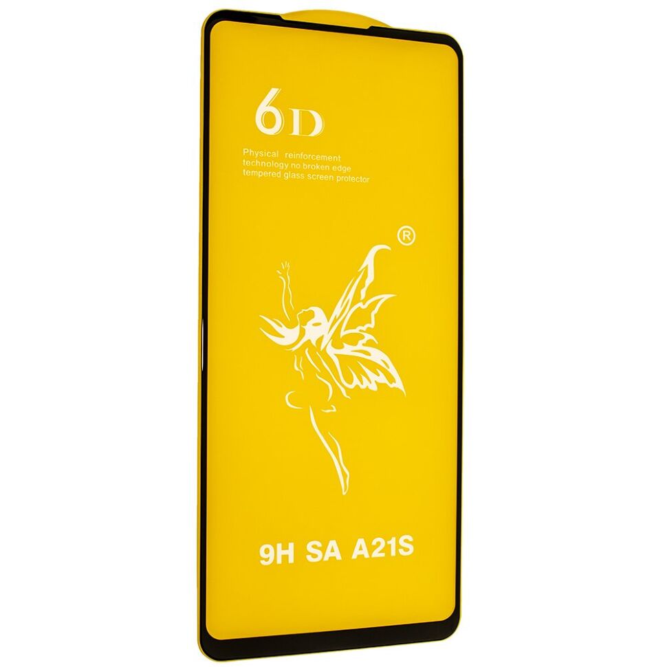 Захисне скло 6D PREMIUM SAMSUNG A217 Galaxy A21S (2020) ЧОРНИЙ