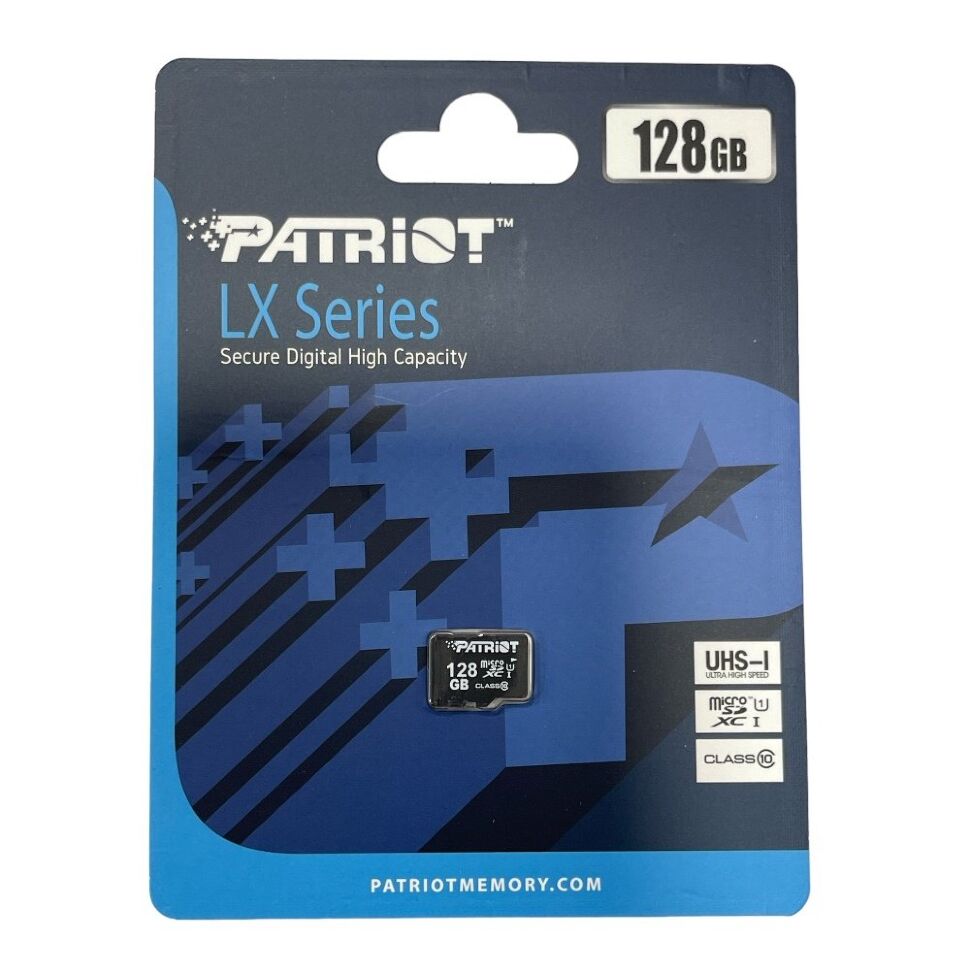 Карта пам'яті micro 128Gb Patriot LX Series SDXC (UHS-1) class 10 Карта пам'яті micro 128Gb Patriot LX Series SDXC (UHS-1) class 10