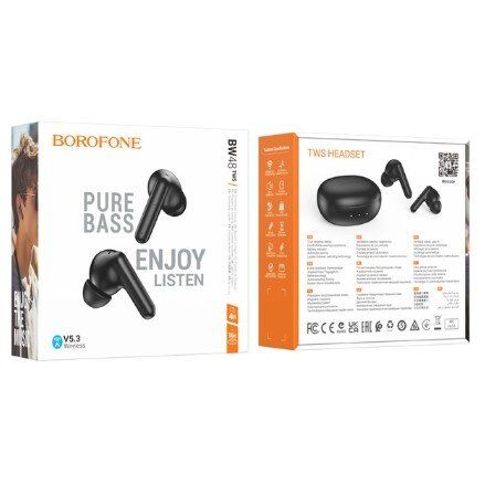 Навушники бездротові BOROFONE BW48 чорний Навушники бездротові BOROFONE BW48 чорний
