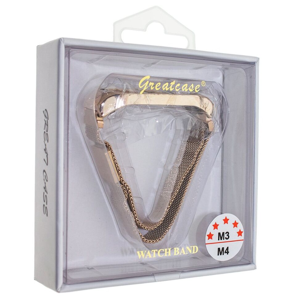 Ремінець металевий для годинника MI Band 3 | 4 Міланська петля