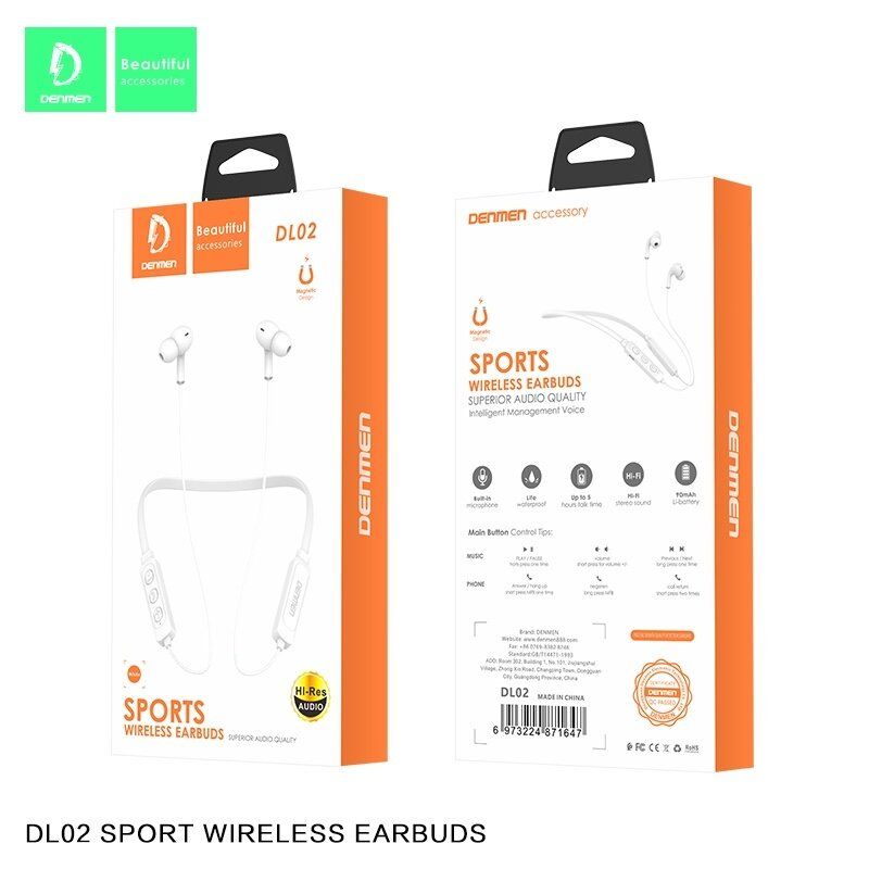Бездротові навушники DENMEN DL02 Бездротові навушники DENMEN DL02