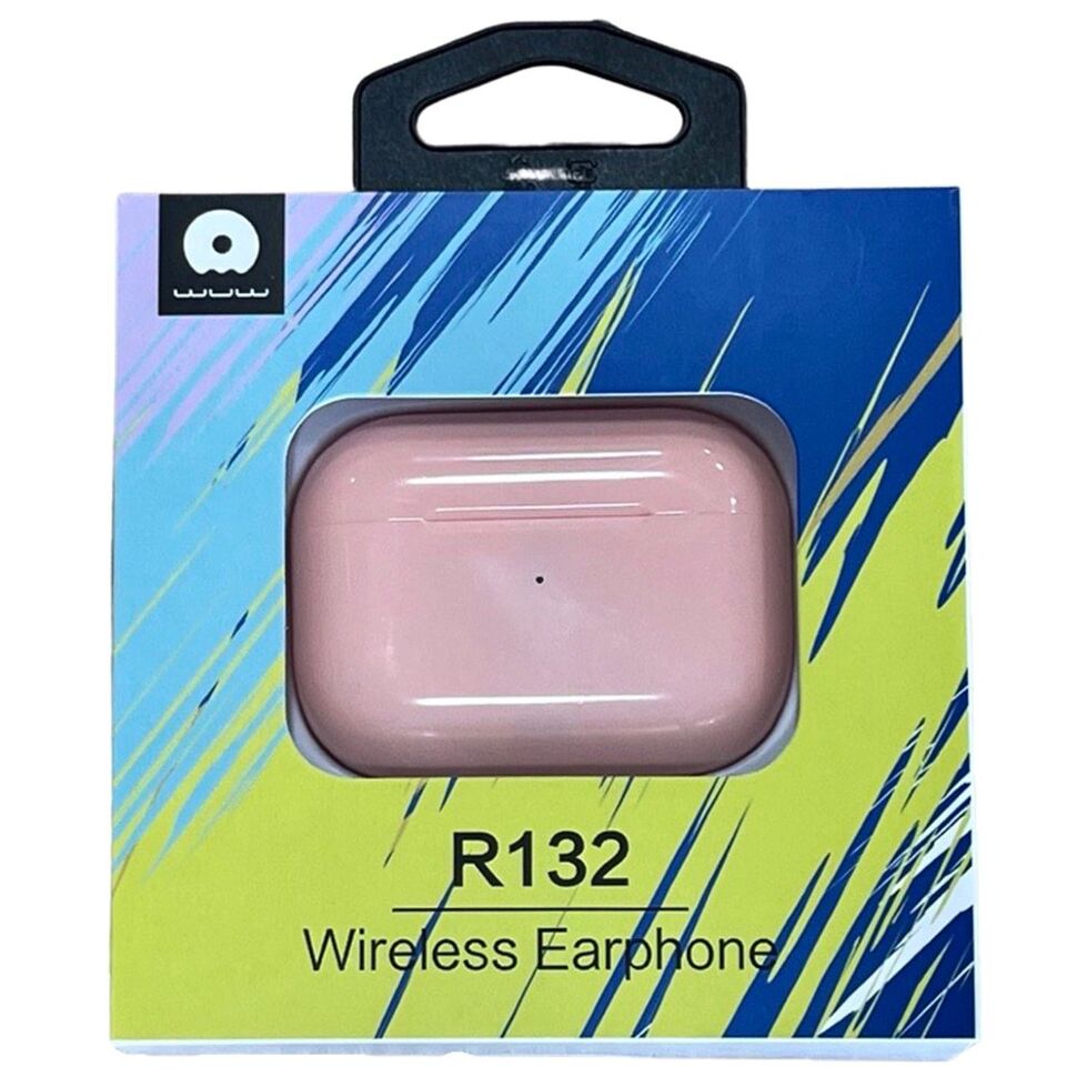 Бездротові навушники WUW R132 TWS Wireless earbuds РОЖОВИЙ (40) Бездротові навушники WUW R132 TWS Wireless earbuds РОЖОВИЙ (40)