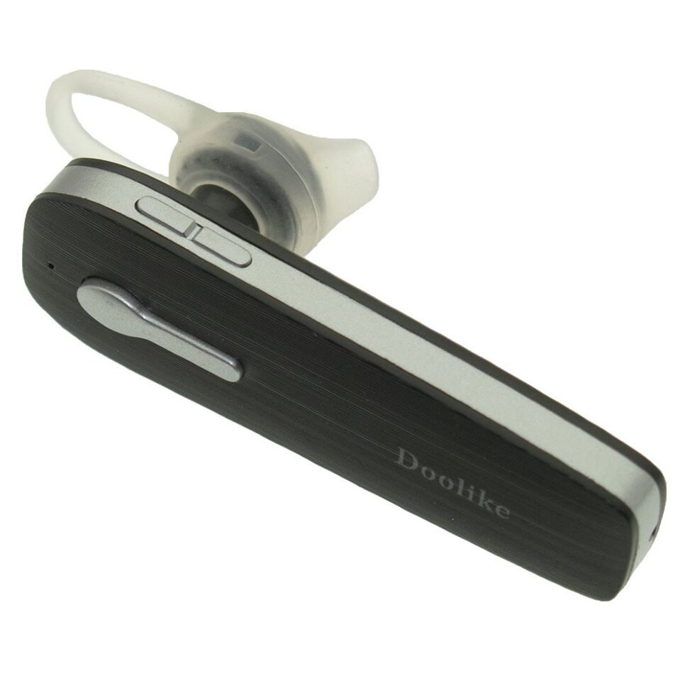 Бездротова Bluetooth гарнітура Doolike FX-30 ЧОРНО-СТАЛЬНИЙ