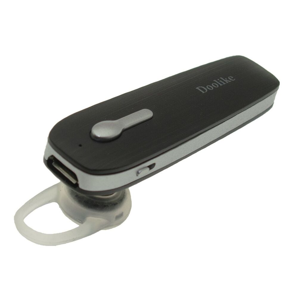 Бездротова Bluetooth гарнітура Doolike FX-30 ЧОРНО-СТАЛЬНИЙ