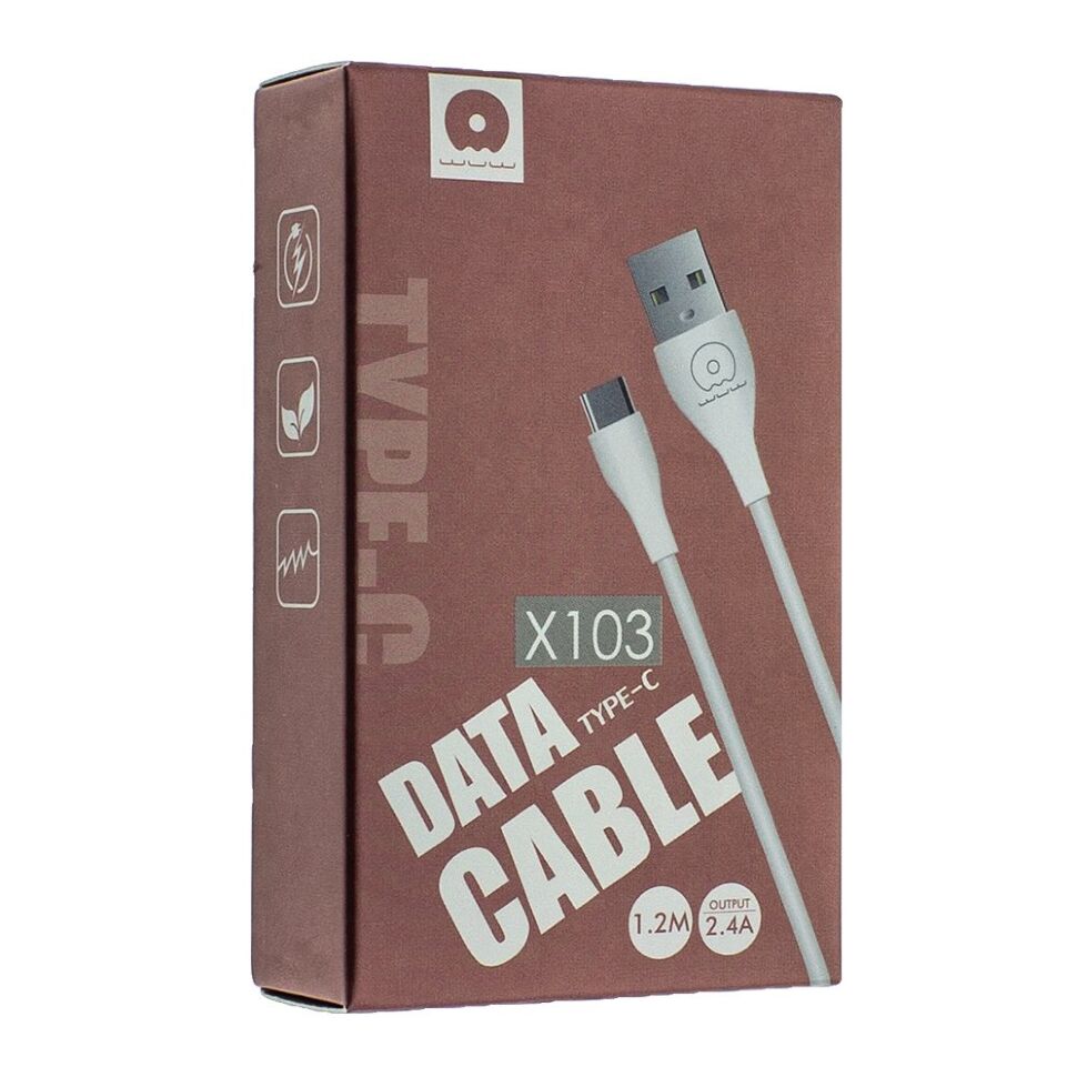 Кабель USB WUW X103 Type-C 2,4A Кабель USB WUW X103 Type-C 2,4A