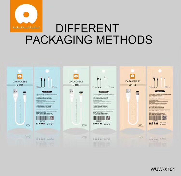 Кабель USB WUW X104 Lightning (30CM) 2.4A Кабель USB WUW X104 Lightning (30CM) 2.4A