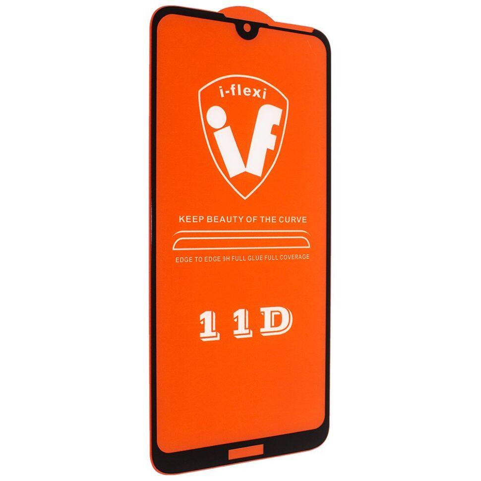 Скло 11D 9H i-flexi FULL GLUE HUAWEI Y7 2019 в упаковці ЧОРНИЙ Скло 11D 9H i-flexi FULL GLUE HUAWEI Y7 2019 в упаковці ЧОРНИЙ