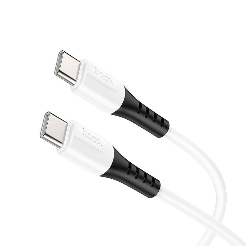 USB-C кабель HOCO X82 Type-C - Type-C SILICONE 60W 3A, 1 метр, білий USB-C кабель HOCO X82 Type-C - Type-C SILICONE 60W 3A, 1 метр, білий