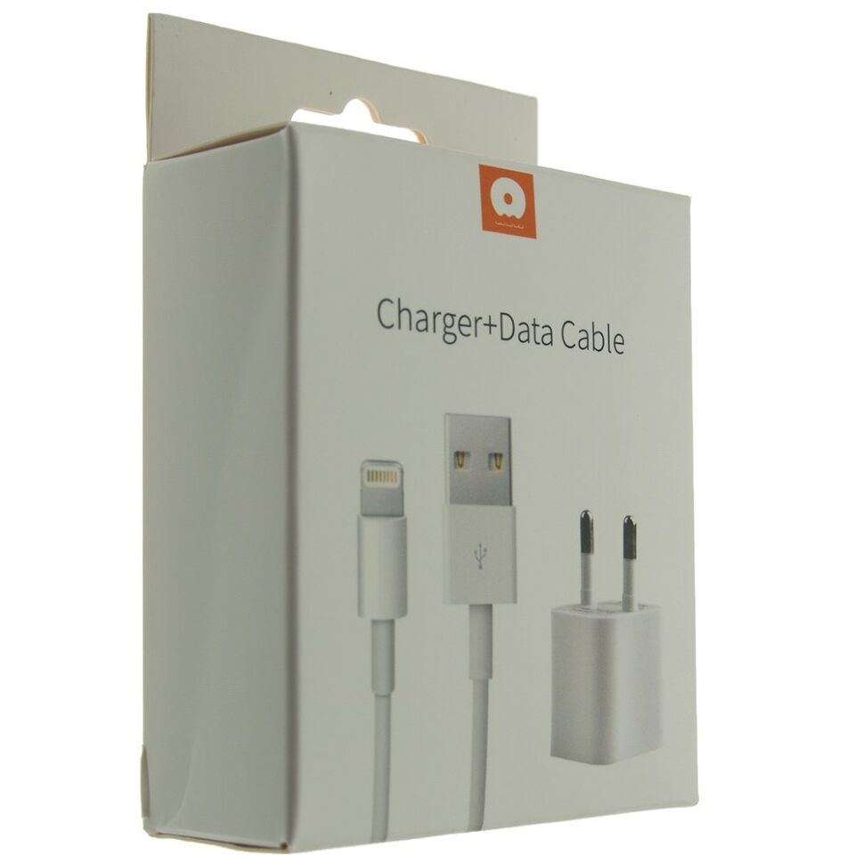 Зарядний пристрій WUW T17 USB+Lightning 1000 mA