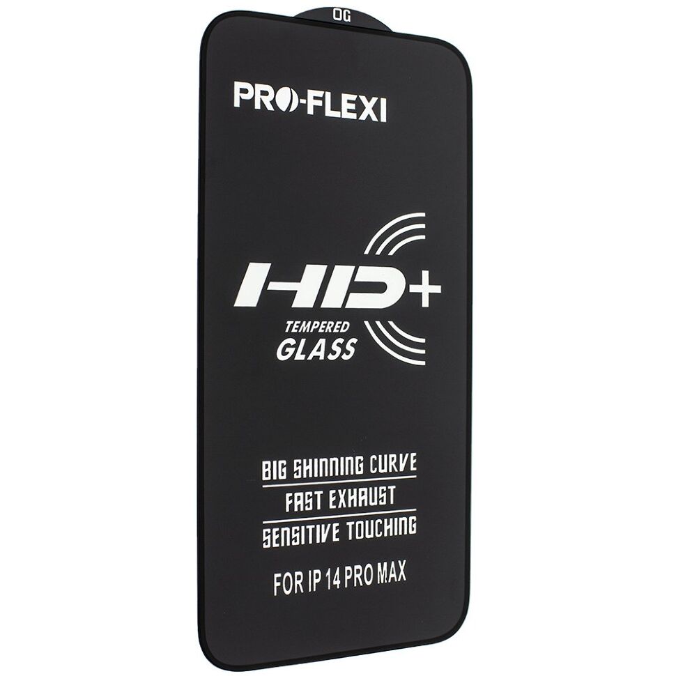Захисне скло PRO-FLEXI HD+ APPLE iPhone 14 PRO MAX 6,7" ЧОРНИЙ