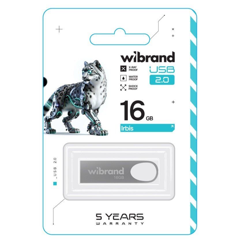 USB 2.0 Wibrand Irbis 16Gb Silver USB 2.0 Wibrand Irbis 16Gb Silver