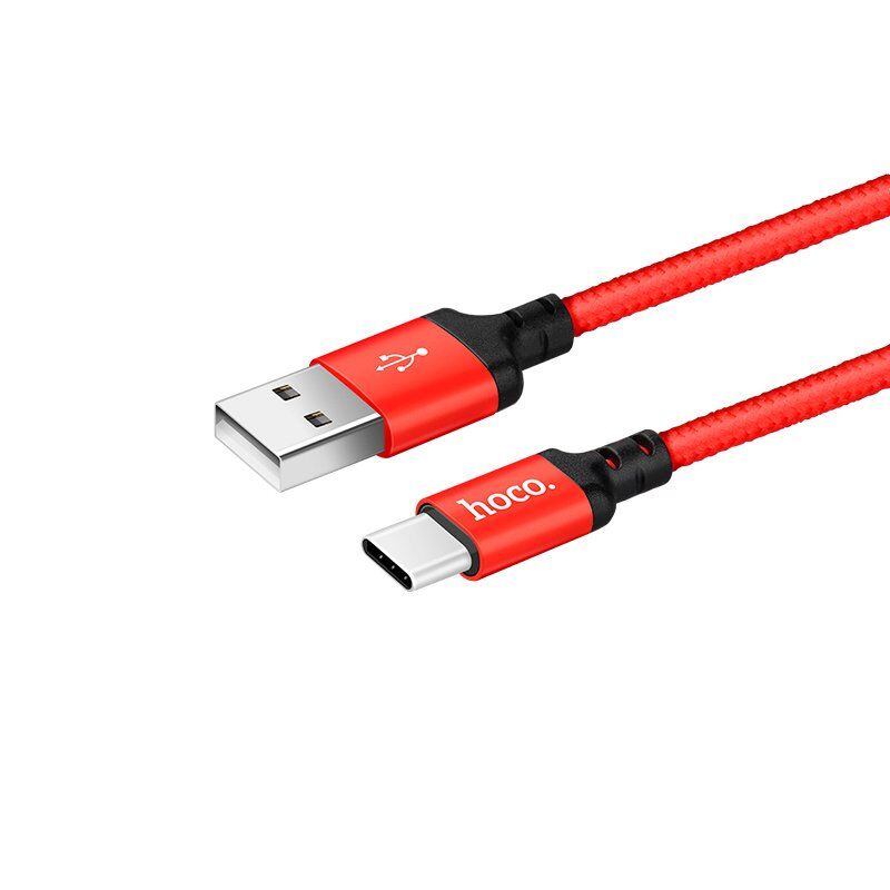 USB кабель HOCO X14 USB - Type-C, 1 метр, червоний USB кабель HOCO X14 USB - Type-C, 1 метр, червоний