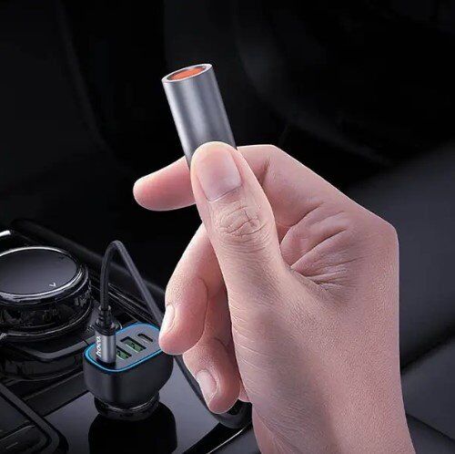 Прикурювач HOCO UA30 Type-C, ЧОРНИЙ Прикурювач HOCO UA30 Type-C, ЧОРНИЙ