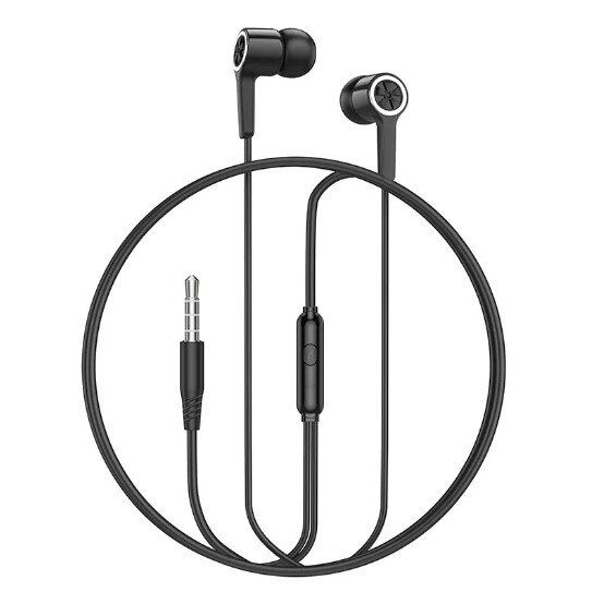 Дротові навушники HOCO M104, чорний Дротові навушники HOCO M104, чорний