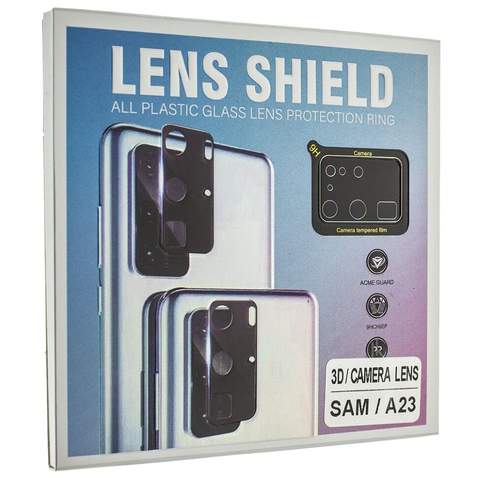 Захисне скло для камери 3D LENS SHIELD SAMSUNG A235 Galaxy A23 5G (2022) чорний Захисне скло для камери 3D LENS SHIELD SAMSUNG A235 Galaxy A23 5G (2022) чорний