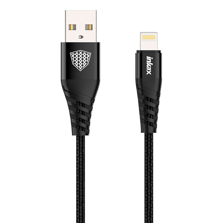 КАБЕЛЬ USB INKAX CB-02 IPHONE LIGHTNING Тканинна обплетення 1 метр 2,1А
