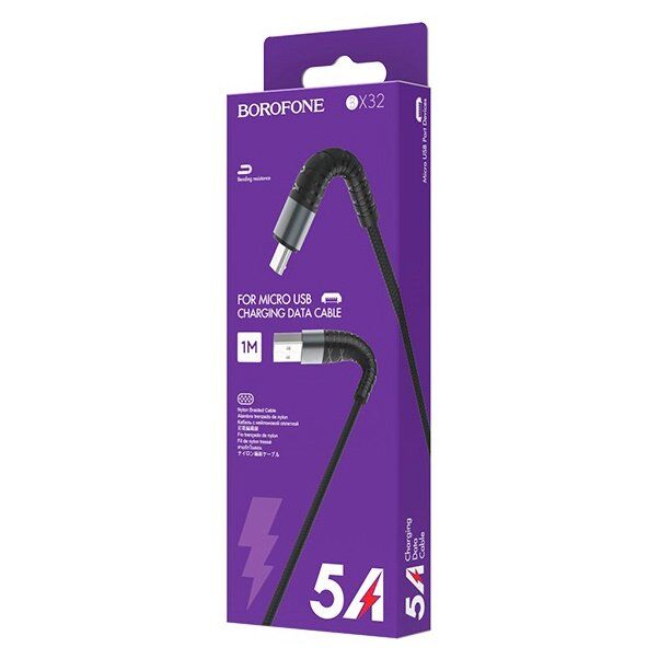 USB кабель BOROFONE BX32 Munificent charging data USB - micro USB 1метр USB кабель BOROFONE BX32 Munificent charging data USB - micro USB 1метр