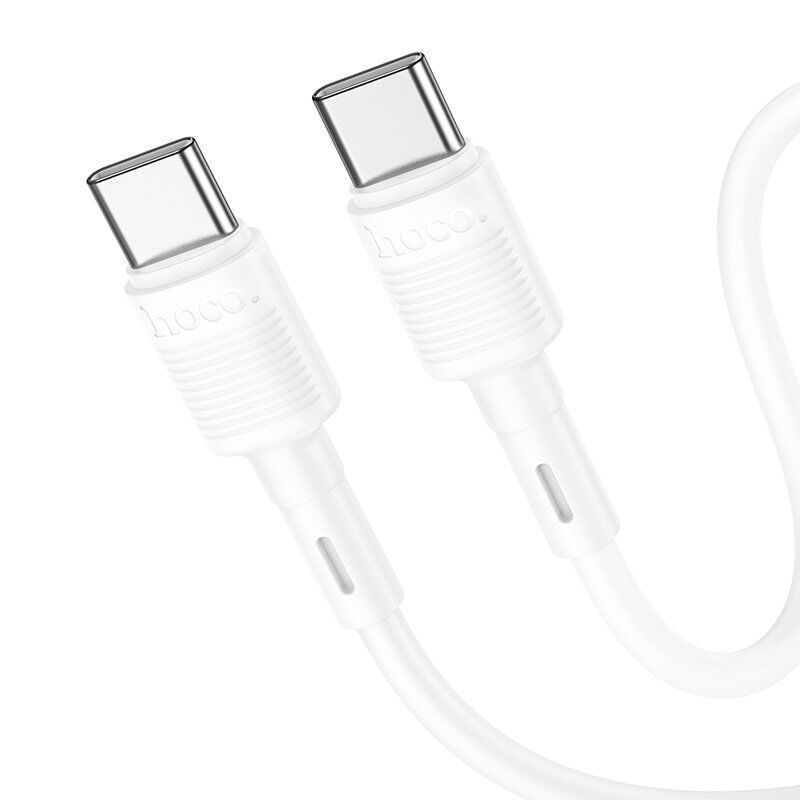 USB-C кабель HOCO X83 60W Type-C - Type-C 1 MЕТР, білий