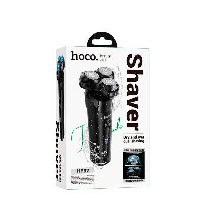 HOCO HP32 Електробритва з трьома лезами, ЧОРНИЙ