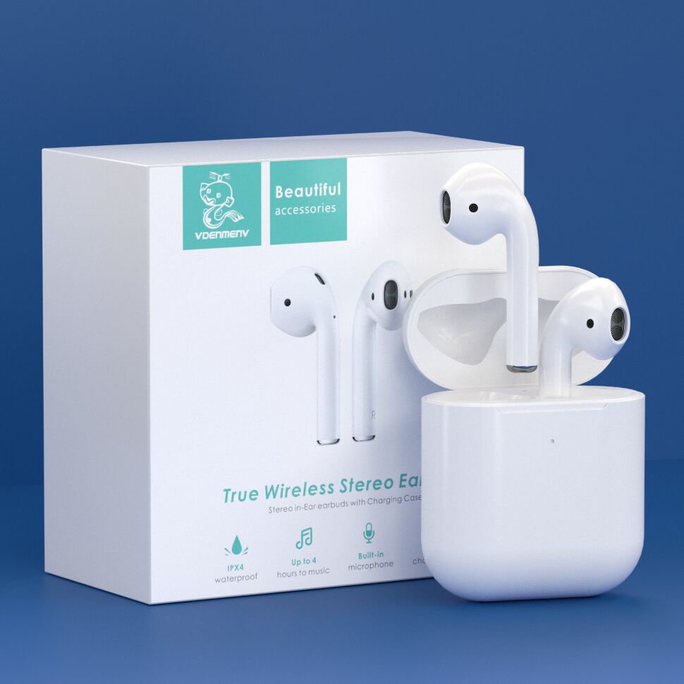 Бездротові навушники DENMEN DL11 БІЛИЙ Бездротові навушники DENMEN DL11 БІЛИЙ