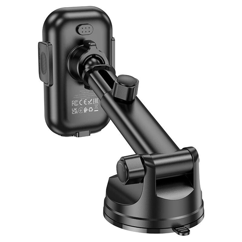 Автомобільний тримач HOCO HW5 бездротова зарядка чорний Автомобільний тримач HOCO HW5 бездротова зарядка чорний