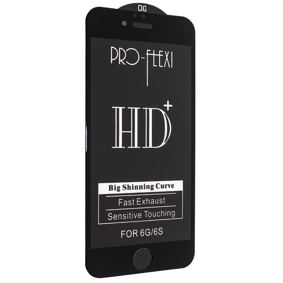 Захисне скло PRO-FLEXI HD+ APPLE IPHONE 6 | 6S ЧОРНИЙ