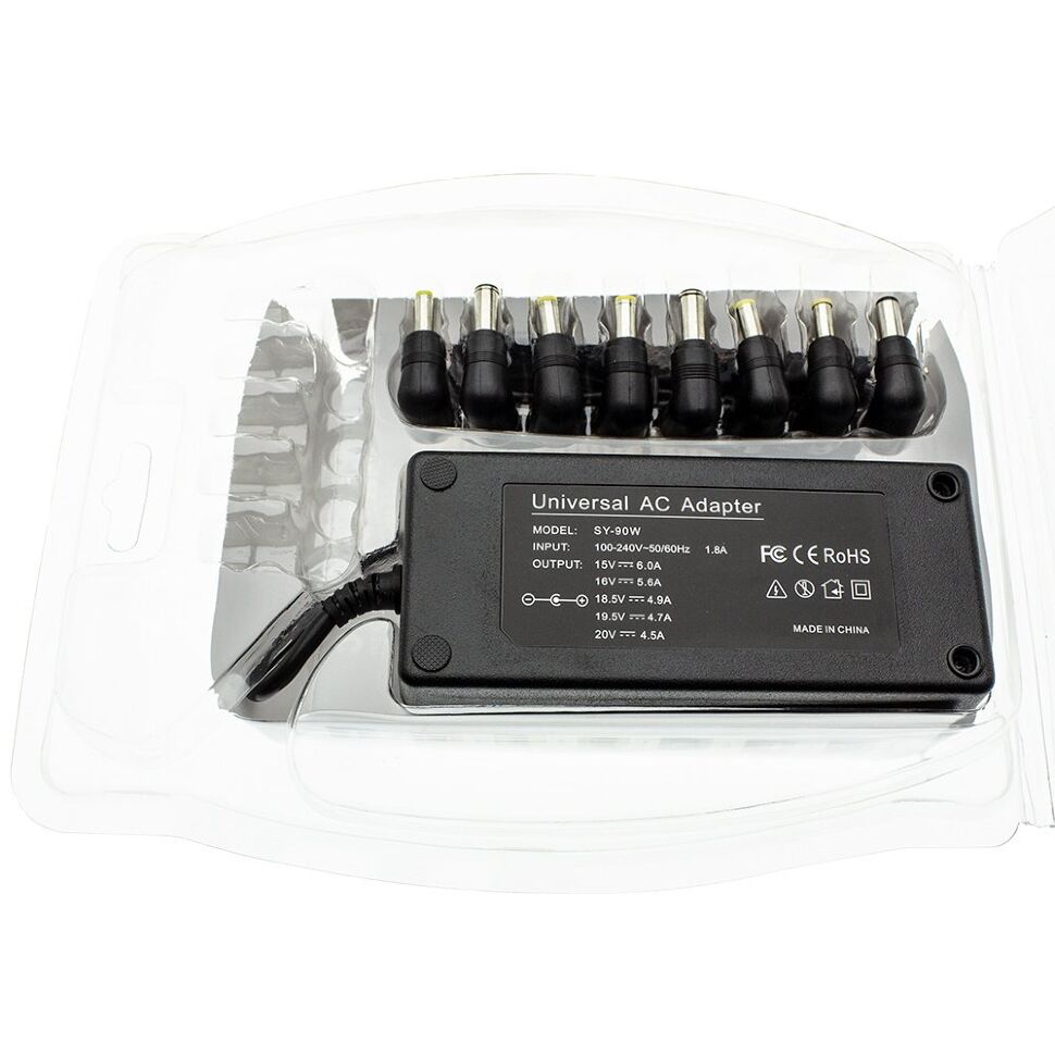 Універсальний пристрій для ноутбука 90W 8 перехідників Універсальний пристрій для ноутбука 90W 8 перехідників