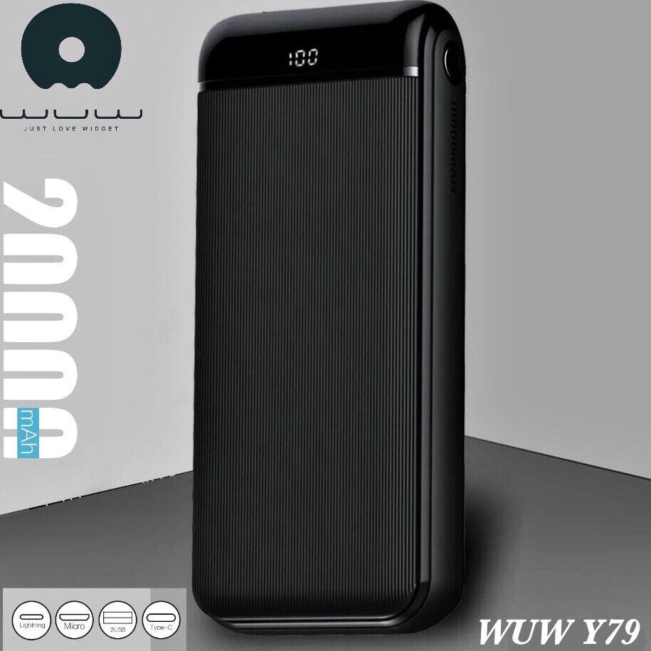 Power Bank WUW Y79 20000 mAh ЧОРНИЙ Power Bank WUW Y79 20000 mAh ЧОРНИЙ