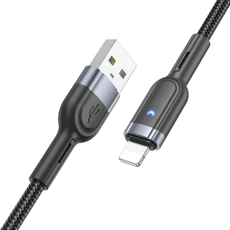 USB кабель HOCO U117 USB - Lightning, чёрный USB кабель HOCO U117 USB - Lightning, чёрный