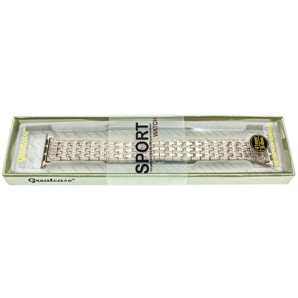 Ремінець металевий стрази rhinestones APPLE WATCH 42/44/45 MM №1 Ремінець металевий стрази rhinestones APPLE WATCH 42/44/45 MM №1