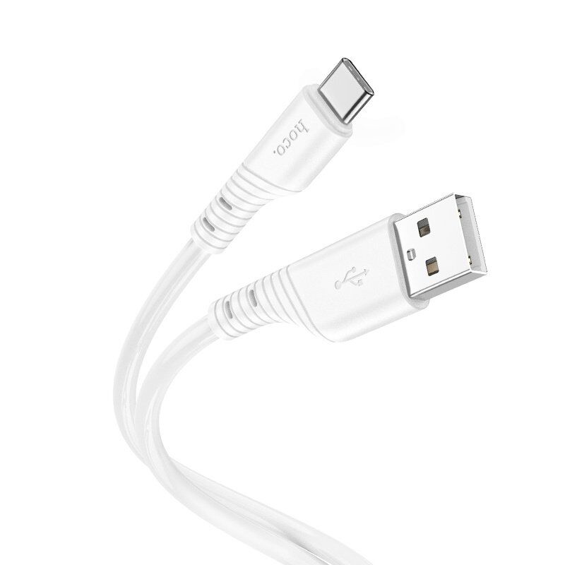 USB кабель HOCO X97 USB - Type-C, SILICONE, 1метр, білий USB кабель HOCO X97 USB - Type-C, SILICONE, 1метр, білий