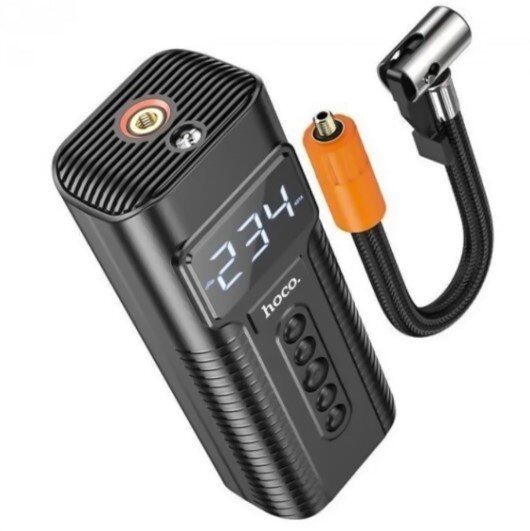 Автомобільний насос-компресор HOCO PH55, чорний Автомобільний насос-компресор HOCO PH55, чорний