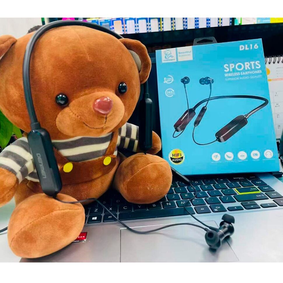 Бездротові навушники DENMEN DL16, чорний Бездротові навушники DENMEN DL16, чорний