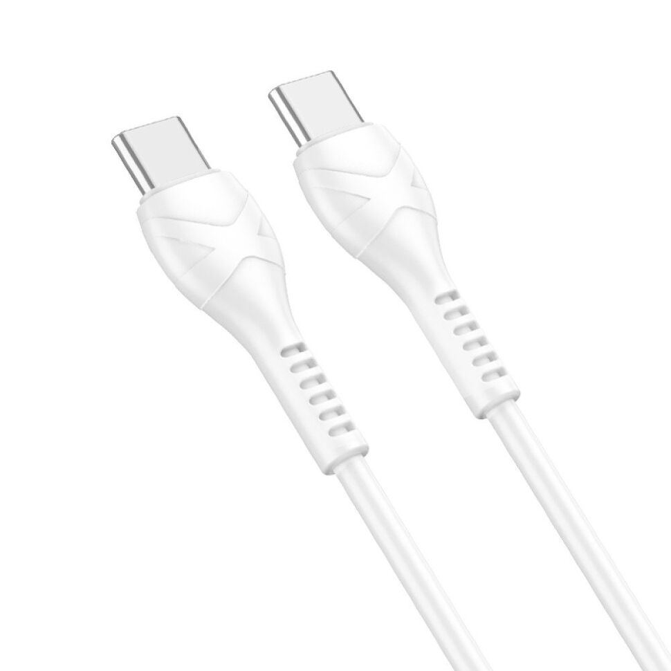 USB-C кабель HOCO X37 60W Type-C - Type-C 50CM БIЛИЙ