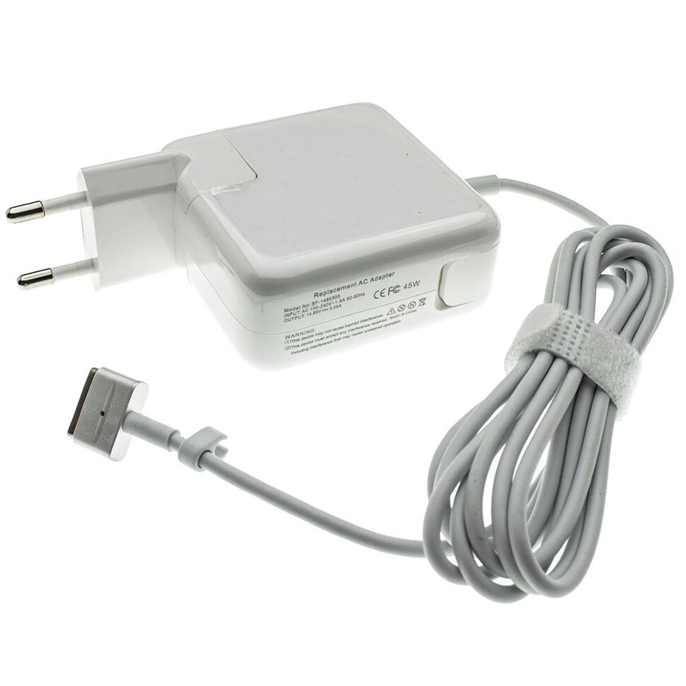 Блок питания для MacBook APPLE AE45-T magnetic MagSafe 2, 45W 14.85V 3.05A (A1436, A1465)