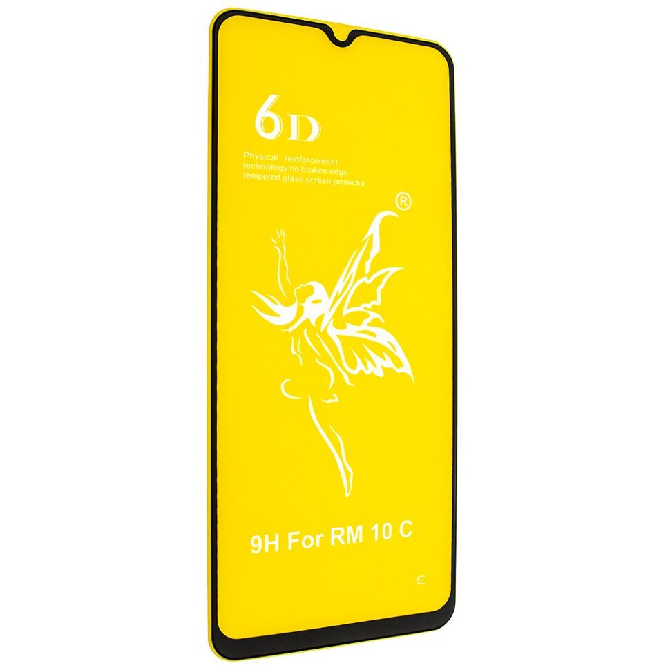 Захисне скло 6D PREMIUM XIAOMI Redmi 10C ЧОРНИЙ