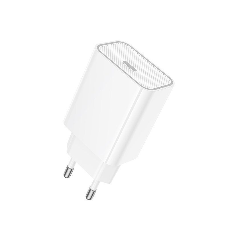 Мережевий зарядний пристрій HOCO C143A TYPE-C PD 20W, білий Мережевий зарядний пристрій HOCO C143A TYPE-C PD 20W, білий