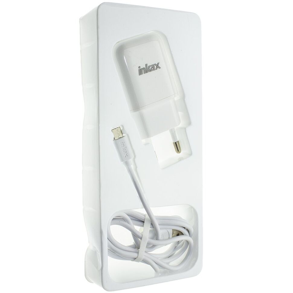 Мережевий зарядний пристрій INKAX CD-24 QC2.0 2.1A + USB кабель MICRO